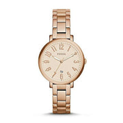  Shop Authentic Fossil Jacqueline Rose Gold Dial Rose Gold Steel Strap Watch for Women - ES3970 - Luxxuri