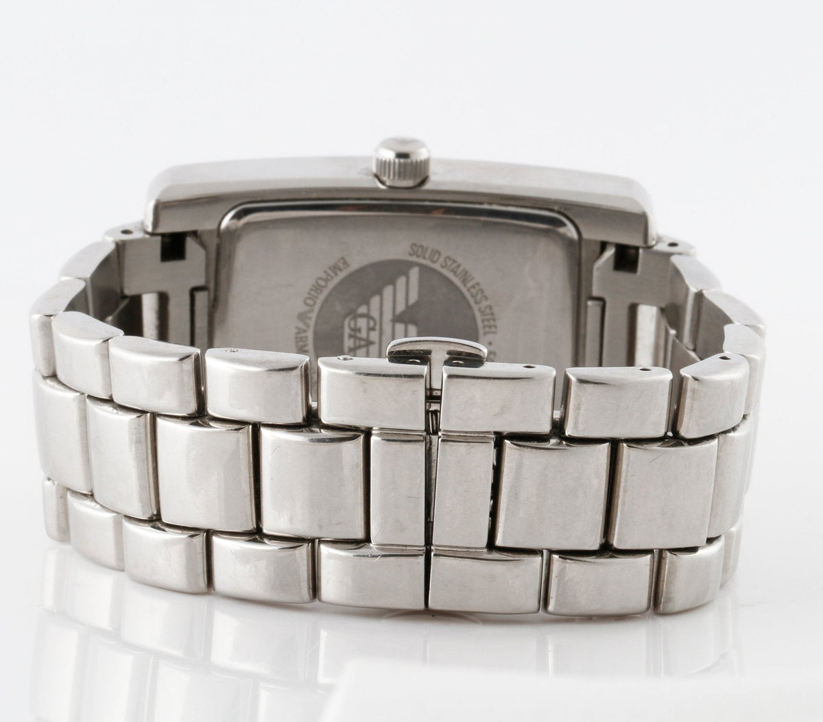 Shop Authentic Emporio Armani Classic Black Dial Silver Stainless Steel Strap Watch For Men - AR0156 - Luxxuri