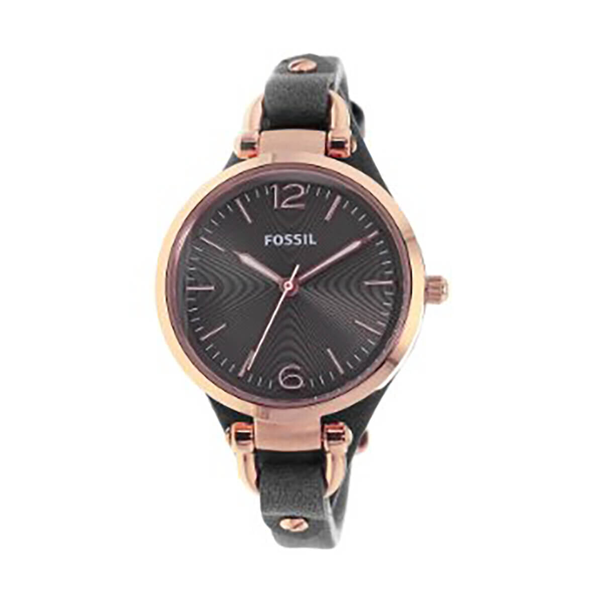  Shop Authentic Fossil Georgia Smoke Grey Dial Grey Leather Strap Watch for Women - ES3077 - Luxxuri