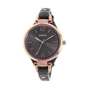  Shop Authentic Fossil Georgia Smoke Grey Dial Grey Leather Strap Watch for Women - ES3077 - Luxxuri
