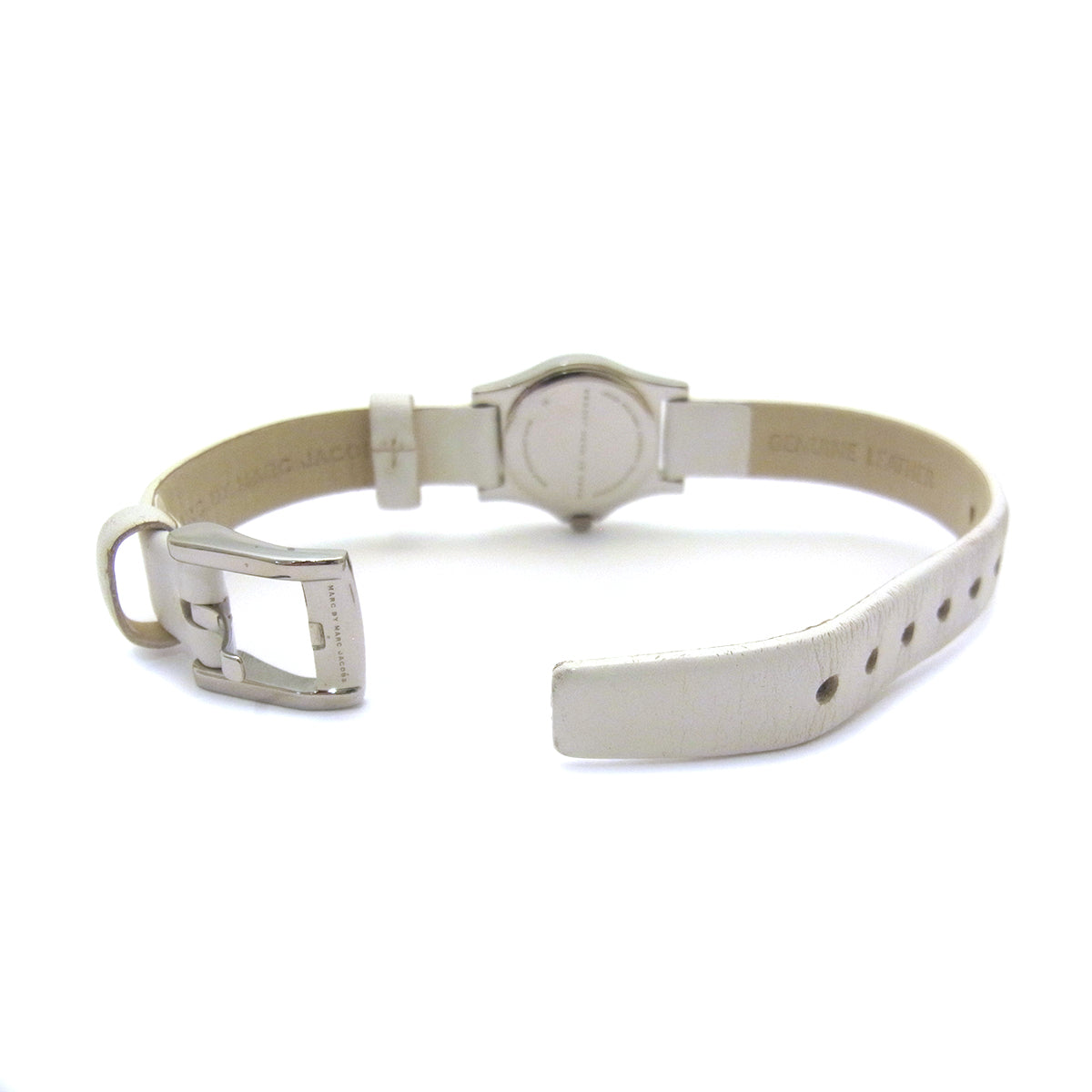  Shop Authentic Marc Jacobs Henry Dinky White Dial White Leather Strap Watch for Women - MBM1234 - Luxxuri