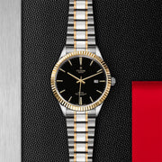  Shop Authentic Tudor Style Automatic Black Dial Two Tone Steel Strap Watch for Men - M12713-0005 - Luxxuri