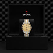  Shop Authentic Tudor Style Automatic Diamonds Gold Dial Two Tone Steel Strap Watch for Men - M12713-0007 - Luxxuri