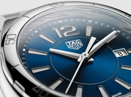  Shop Authentic Tag Heuer Formula 1 Quartz Blue Dial Blue Leather Strap Watch for Women - WBJ1412.FC8233 - Luxxuri