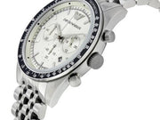  Shop Authentic Emporio Armani Sportivo Chronograph Silver Dial Silver Steel Strap Watch For Men - AR6073 - Luxxuri