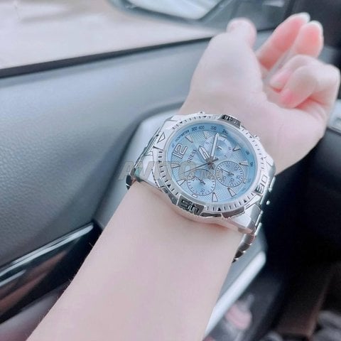  Shop Authentic Guess Commander Chronograph Blue Dial Silver Steel Strap Watch for Men - GW0056G2 - Luxxuri