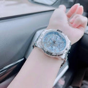  Shop Authentic Guess Commander Chronograph Blue Dial Silver Steel Strap Watch for Men - GW0056G2 - Luxxuri