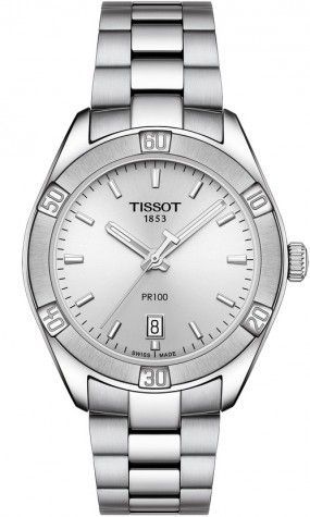  Shop Authentic Tissot PR 100 Sport Chic Silver Dial Silver Steel Strap Watch for Women - T101.910.11.031.00 - Luxxuri