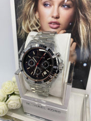  Shop Authentic Michael Kors Everest Chronograph Black Dial Silver Steel Strap Watch For Women - MK5753 - Luxxuri