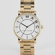  Shop Authentic Marc Jacobs Roxy White Dial Gold Steel Strap Watch for Women - MJ3522 - Luxxuri