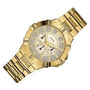  Shop Authentic Guess Vista Diamonds Gold Dial Gold Steel Strap Watch for Women - W13573L1 - Luxxuri