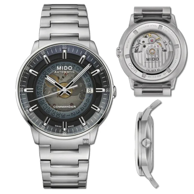  Shop Authentic Mido Commander Automatic Gradient Blue Dial Silver Steel Strap Watch For Men - M021.407.11.411.01 - Luxxuri