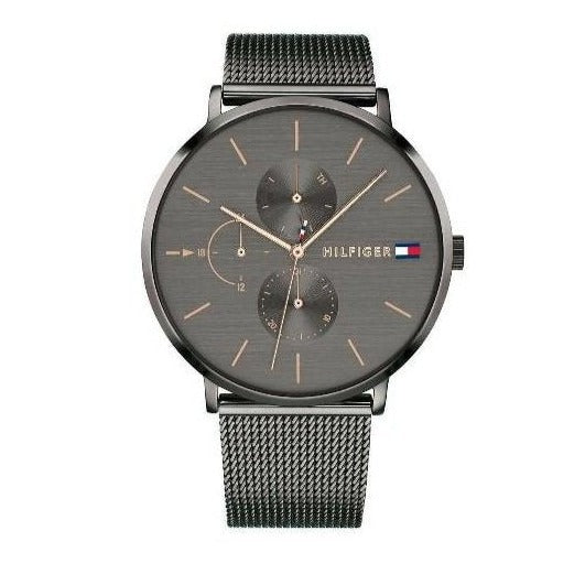  Shop Authentic Tommy Hilfiger Jenna Multifunction Grey Dial Grey Mesh Bracelet Watch For Women - 1781945 - Luxxuri