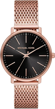  Shop Authentic Michael Kors Pyper Analog Black Dial Rose Gold Mesh Strap Watch For Women - MK4566 - Luxxuri