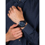  Shop Authentic Tommy Hilfiger Bank Quartz Blue Dial Blue Steel Strap Watch for Men - 1791720 - Luxxuri