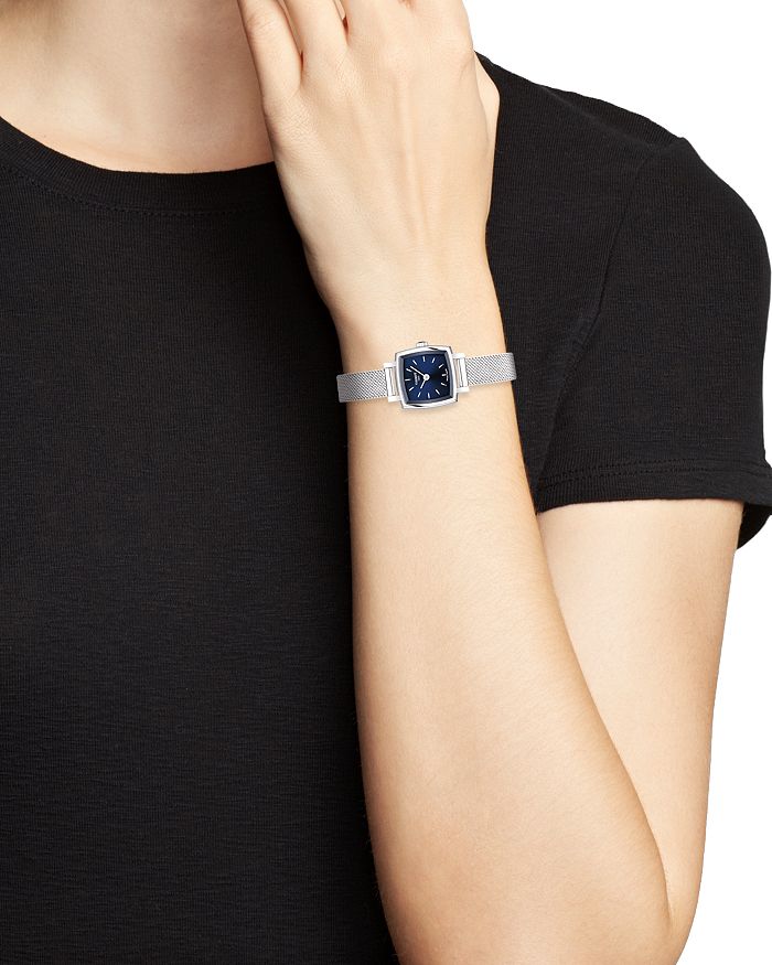  Shop Authentic Tissot Lovely Square Blue Dial Silver Mesh Bracelet Watch For Women - T058.109.11.041.00 - Luxxuri