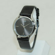  Shop Authentic Calvin Klein Skirt Black Dial Black Leather Strap Watch for Women  - K2U231C1 - Luxxuri