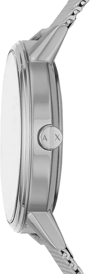  Shop Authentic Armani Exchange Cayde Chronograph Black Dial Silver Mesh Strap Watch For Men - AX2714 - Luxxuri