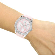  Shop Authentic Guess G-Twist Diamonds Silver Dial Pink Rubber Strap Watch for Women - W1240L1 - Luxxuri