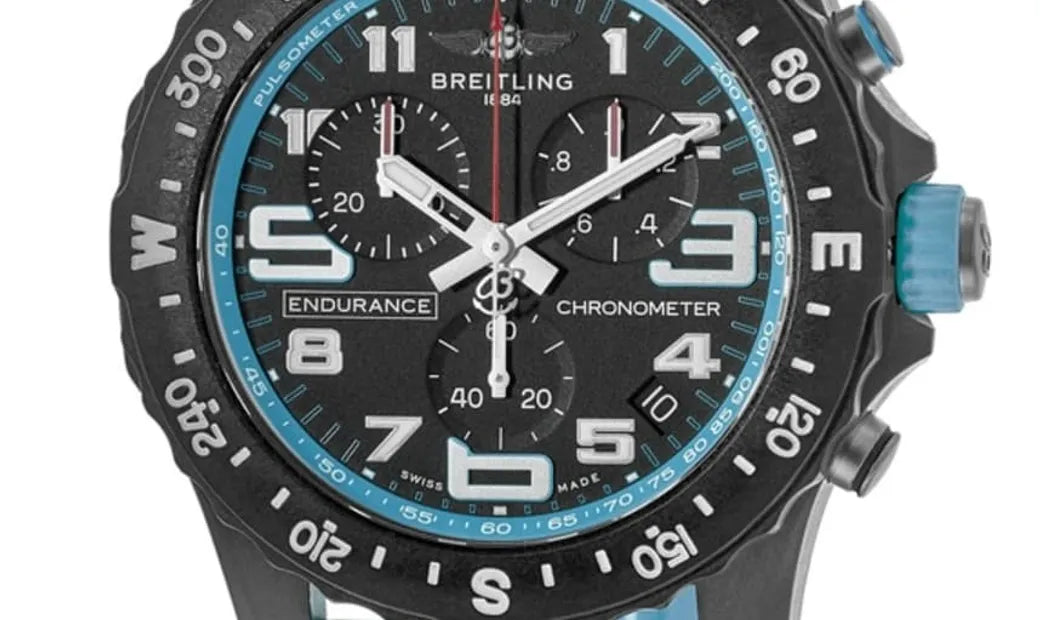  Shop Authentic Breitling Endurance Pro Black Dial Light Blue Rubber Strap Watch for Men - X82310281B1S1 - Luxxuri