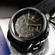  Shop Authentic Maserati Successo Black Dial Black Rubber Strap Watch For Men - R8871621011 - Luxxuri