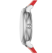  Shop Authentic Marc Jacobs Roxy Silver Dial Red Leather Strap Watch for Women - MJ1632 - Luxxuri