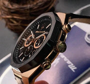  Shop Authentic Maserati Stile Black Matte Dial Black Leather Strap Watch For Men - R8871642001 - Luxxuri