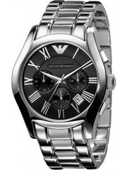  Shop Authentic Emporio Armani Velente Chronograph Black Dial Silver Steel Strap Watch For Women - AR0674 - Luxxuri