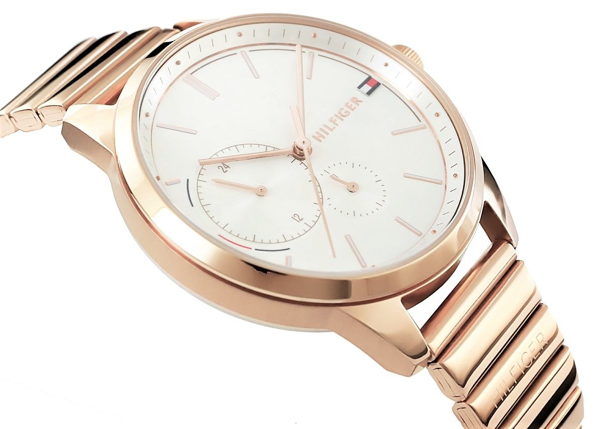  Shop Authentic Tommy Hilfiger Brooke Silver Dial Rose Gold Steel Strap Watch for Women - 1782021 - Luxxuri
