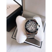  Shop Authentic Gucci Dive Snake Black Dial Silver Steel Strap Watch For Men - YA136218 - Luxxuri