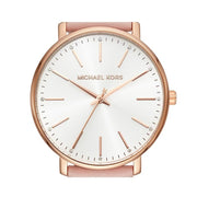  Shop Authentic Michael Kors Pyper Quartz White Dial Pink Leather Strap Watch For Women - MK2741 - Luxxuri