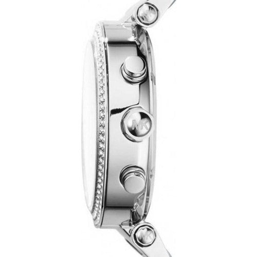  Shop Authentic Michael Kors Parker Silver Dial Red Leather Strap Watch for Women - MK2278 - Luxxuri