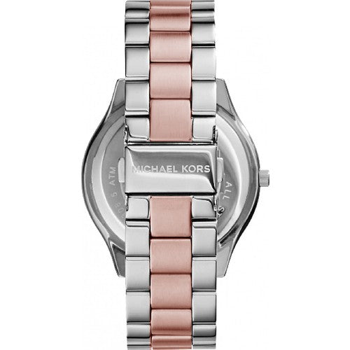  Shop Authentic Michael Kors Slim Runway White Dial Two Tone Watch for Women - MK3204B - Luxxuri