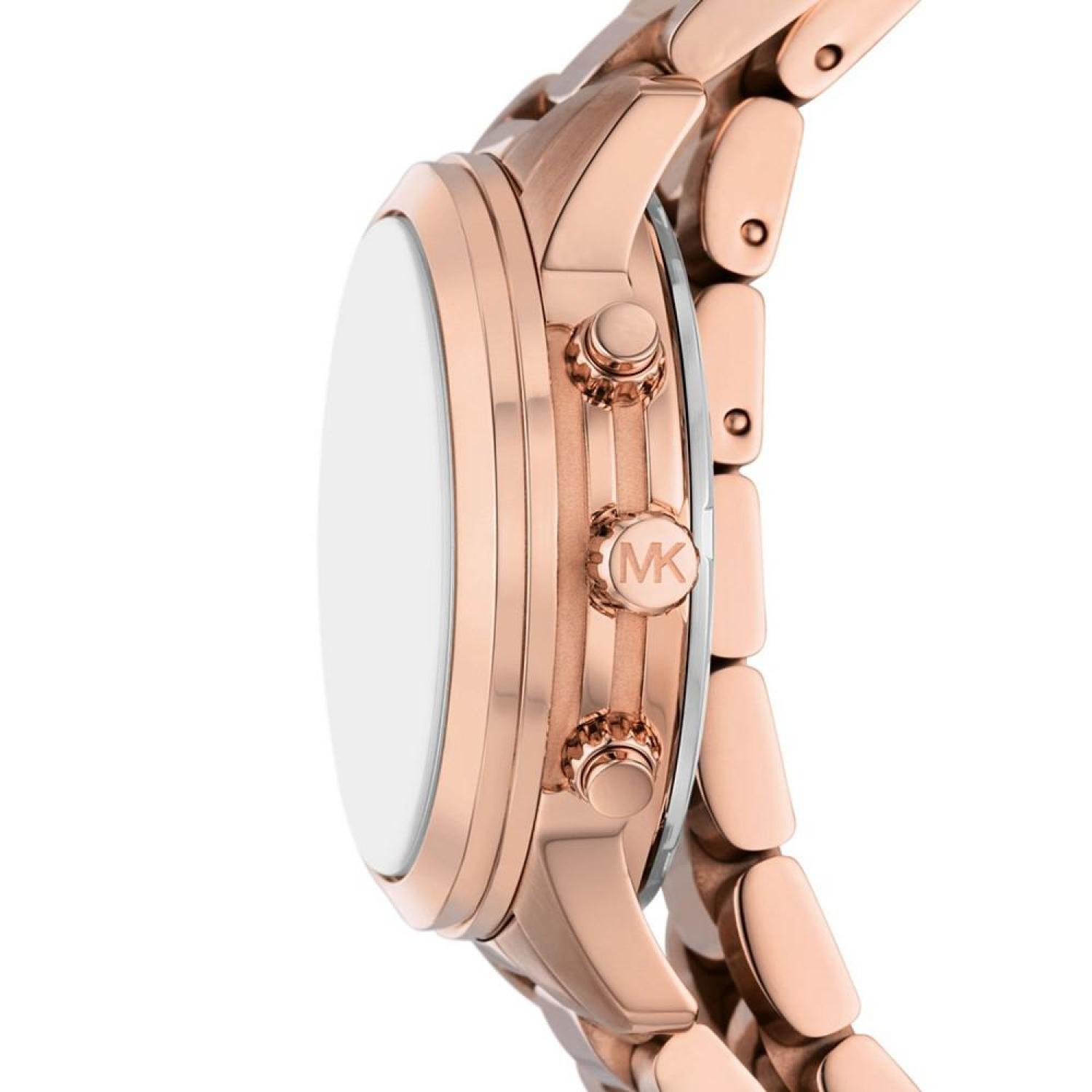  Shop Authentic Michael Kors Runway Chronograph Analog Rose Gold Dial Rose Gold Steel Strap Watch for Women - MK7453 - Luxxuri