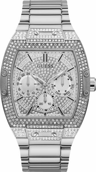  Shop Authentic Guess Phoenix Multifunction Crystals Silver Dial Silver Steel Strap Watch For Men - GW0094G1 - Luxxuri