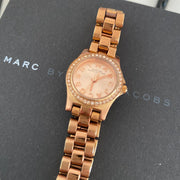  Shop Authentic Marc Jacobs Henry Rose Gold Dial Rose Gold Steel Strap Watch for Women - MBM3278 - Luxxuri
