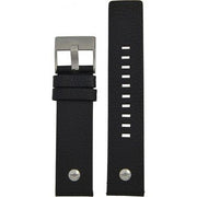  Shop Authentic Diesel Mini Daddy Black Silver Dial Black Leather Strap Watch For Men - DZ7307 - Luxxuri