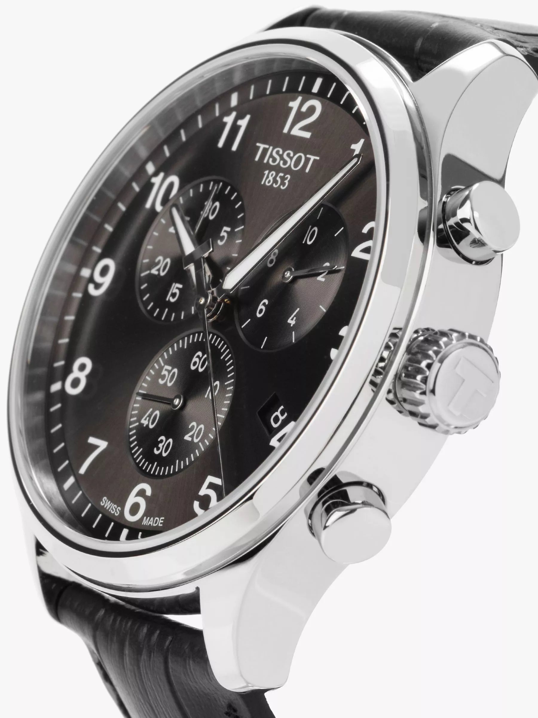  Shop Authentic Tissot Chrono XL Classic Black Dial Black Leather Strap Watch For Men - T116.617.16.057.00 - Luxxuri