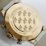  Shop Authentic Swarovski Citra Sphere Chrono White Dial White Leather Strap Watch for Women - 5080602 - Luxxuri