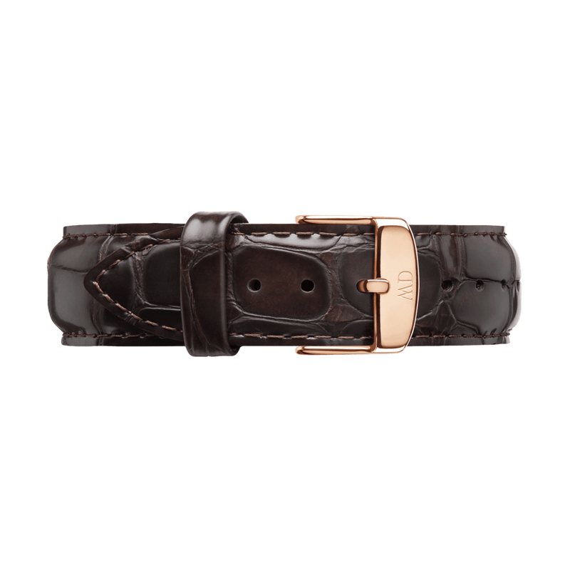  Shop Authentic Daniel Wellington Classic York Black Dial Brown Leather Strap Watch For Men - DW00100128 - Luxxuri