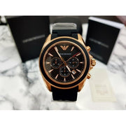  Shop Authentic Emporio Armani Sigma Chronograph Black Dial Black SIlicon Strap Watch For Men - AR6066 - Luxxuri
