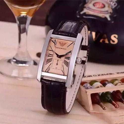  Shop Authentic Emporio Armani Classic Beige Dial Brown Leather Strap Watch For Women - AR0155 - Luxxuri