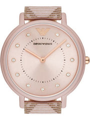  Shop Authentic Emporio Armani Kappa Quartz Rose Gold Dial Pink Leather Strap Watch For Women - AR11010 - Luxxuri