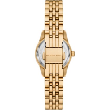 Shop Authentic Michael Kors Lexington Three-Hand Blue Dial Gold Steel Strap Watch for Women - MK4802 - Luxxuri