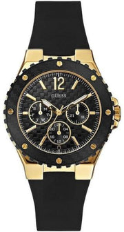  Shop Authentic Guess Overdrive Black Dial Black Rubber Strap Watch for Women - W0149L4 - Luxxuri