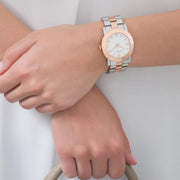  Shop Authentic Marc Jacobs Amy Silver Dial Two Tone Steel Strap Watch for Women - MBM3194 - Luxxuri