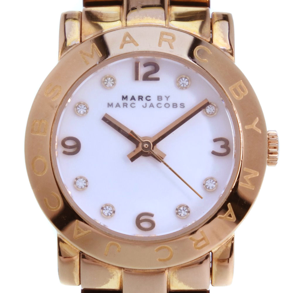  Shop Authentic Marc Jacobs Mini Amy White Dial Rose Gold Steel Strap Watch for Women - MBM3078 - Luxxuri