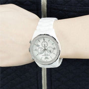  Shop Authentic Emporio Armani Ceramica Chronograph White Dial White Ceramic Strap Watch For Women - AR1456 - Luxxuri