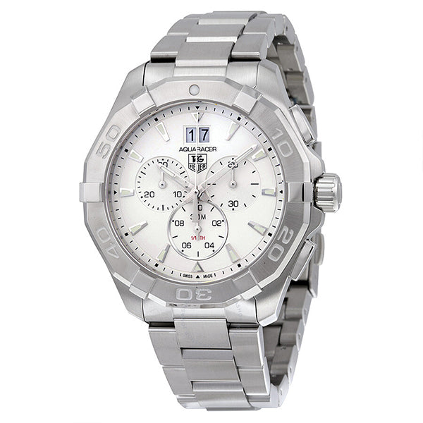  Shop Authentic Tag Heuer Aquaracer White Dial Silver Steel Strap Watch for Men - CAY1111.BA0927 - Luxxuri