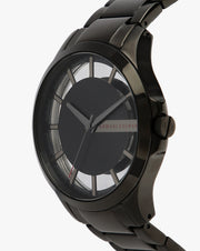  Shop Authentic Armani Exchange Hampton Chronograph Black Dial Black Steel Strap Watch For Men - AX2192 - Luxxuri
